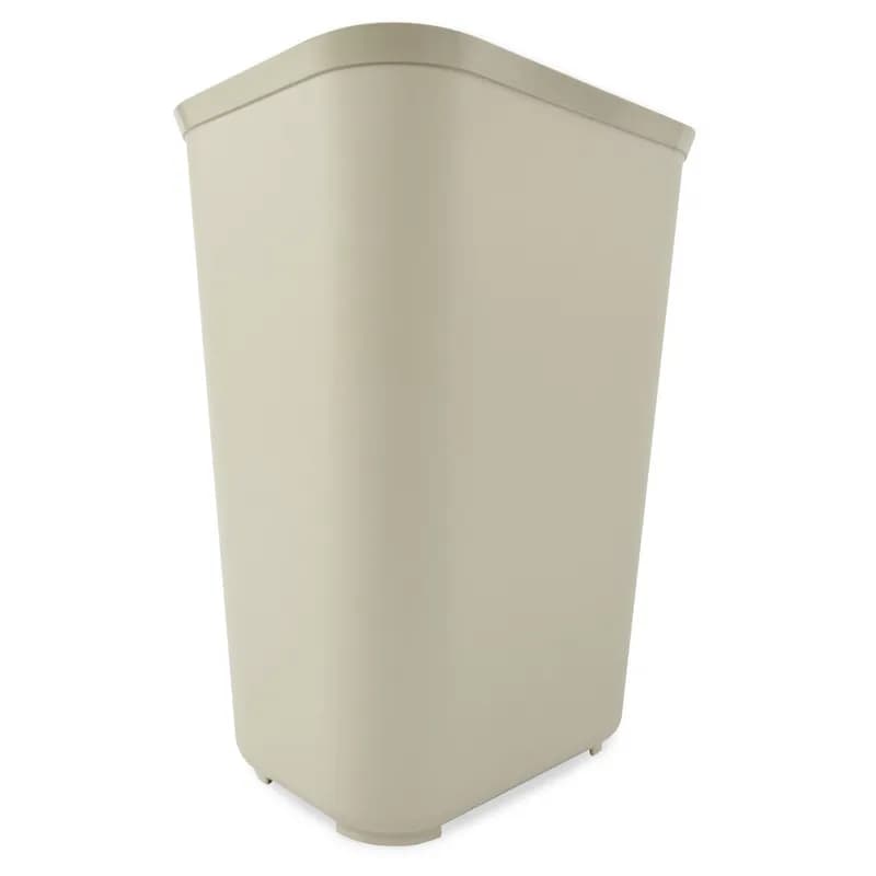 Trash Can 15X12X20 IN 10 GAL 40 QT Beige Resin 1/Each