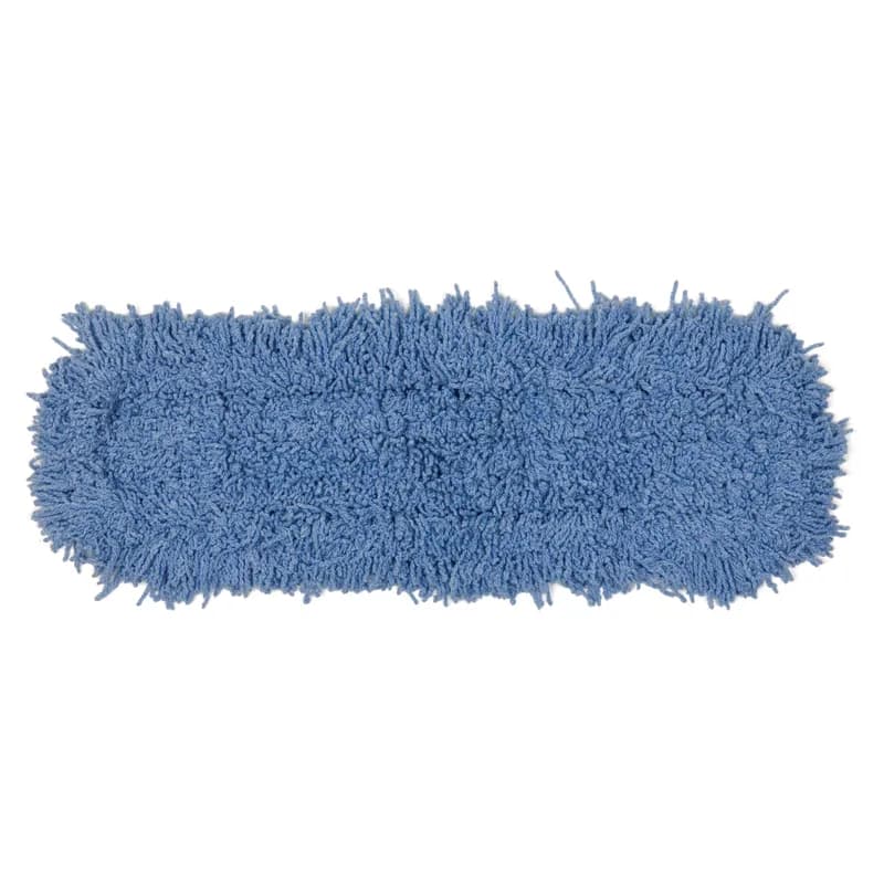 Dust Mop Head 24X5 IN Blue Cotton Polyester Blend PET Twisted Loops 12/Case