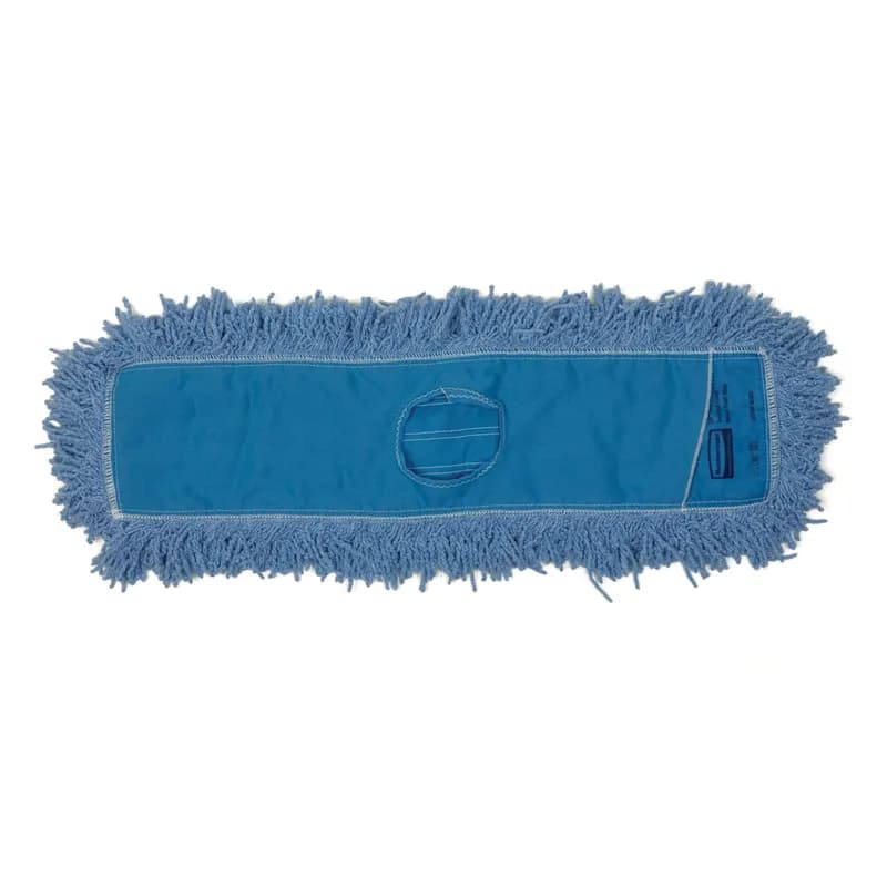 Dust Mop Head 24X5 IN Blue Cotton Polyester Blend PET Twisted Loops 12/Case