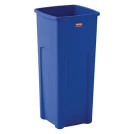 Untouchable® 1-Stream Recycling Bin 16.5X15.5X30.9 IN 23 GAL Blue Square Resin 1/Each