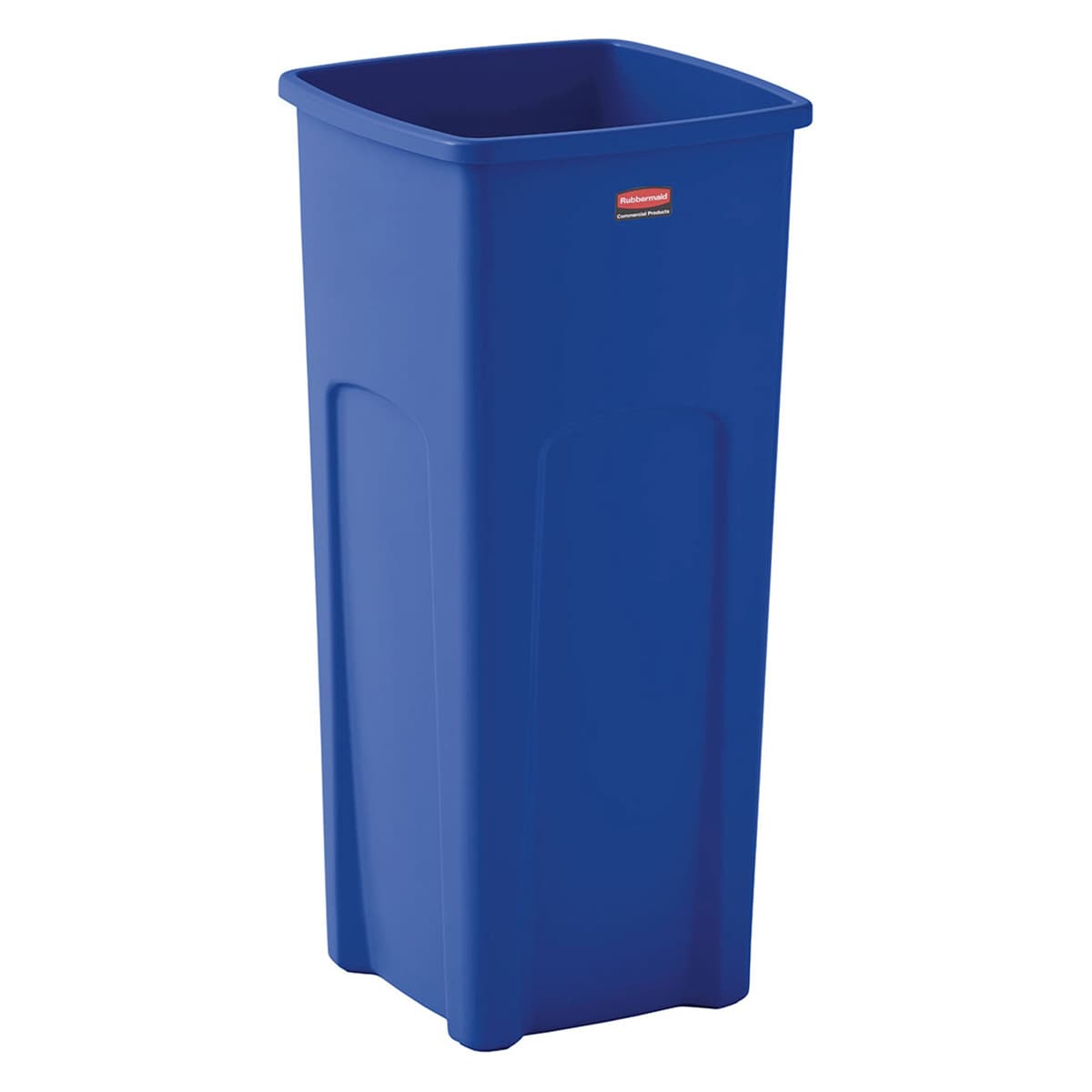 Untouchable® 1-Stream Recycling Bin 16.5X15.5X30.9 IN 23 GAL Blue Square Resin 1/Each