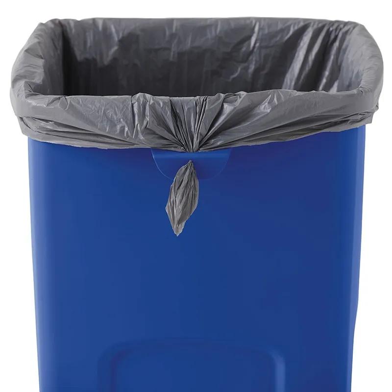 Untouchable® 1-Stream Recycling Bin 16.5X15.5X30.9 IN 23 GAL Blue Square Resin 1/Each