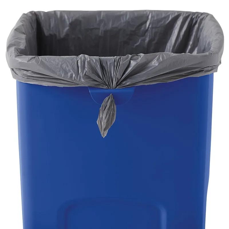 Untouchable® 1-Stream Recycling Bin 16.5X15.5X30.9 IN 23 GAL Blue Square Resin 1/Each