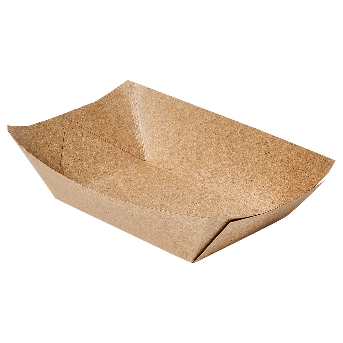 Bagcraft® EcoCraft® Food Tray 3 LB Wax Coated Paper Kraft Grease Resistant 500/Case