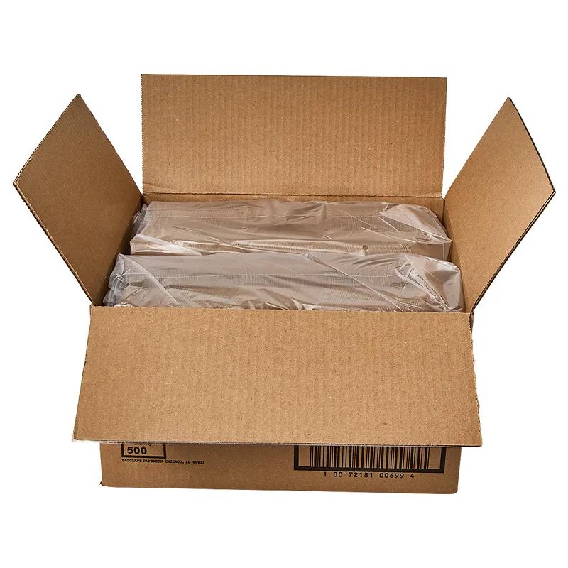 Bagcraft® EcoCraft® Food Tray 3 LB Wax Coated Paper Kraft Grease Resistant 500/Case