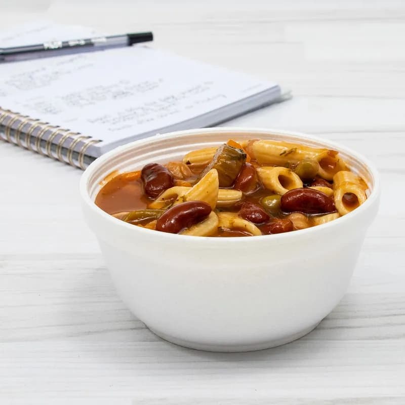 Dart® J Cup® Bowl 12 OZ EPS White Round Insulated 50 Count/Pack 20 Packs/Case 1000 Count/Case