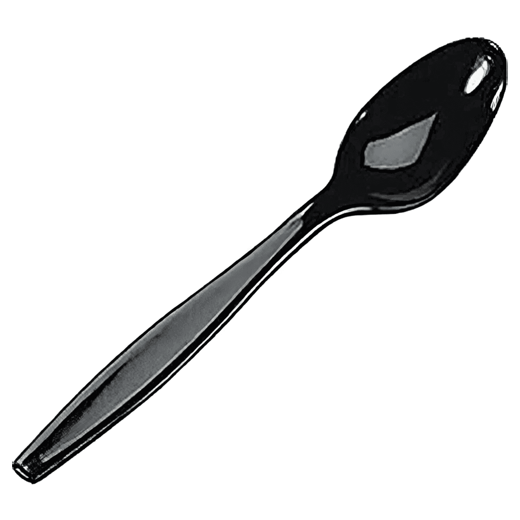 Victoria Bay Teaspoon PP Black Heavy Duty Unwrapped 1000/Case
