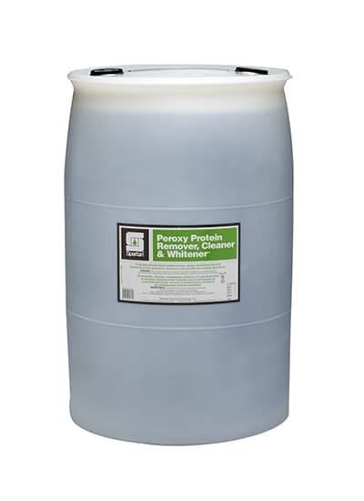 Peroxy Protein Remover, Cleaner & Whitener Fragrance Free Food Processing Detergent 55 GAL Food Contact Acidic 1/Drum
