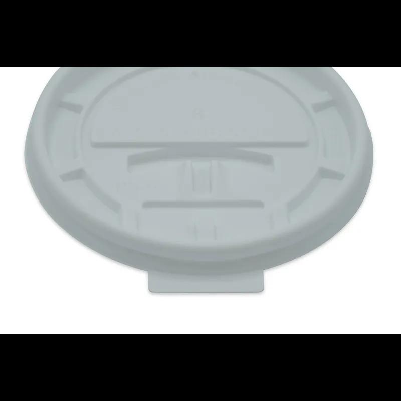 Victoria Bay Lid Flat PS White For 8 OZ Hot Cup Lift Back 100 Count/Pack 10 Packs/Case 1000 Count/Case