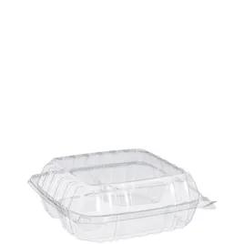 Dart® ClearSeal® Take-Out Container Hinged 8.32X8.28X3.02 IN 3 Compartment OPS Clear 125 Count/Pack 2 Packs/Case