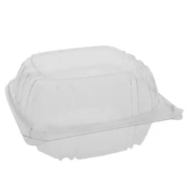 Sandwich Take-Out Container Hinged With Dome Lid Small (SM) 5.7X6X3.1 IN OPS Clear Square 500/Case