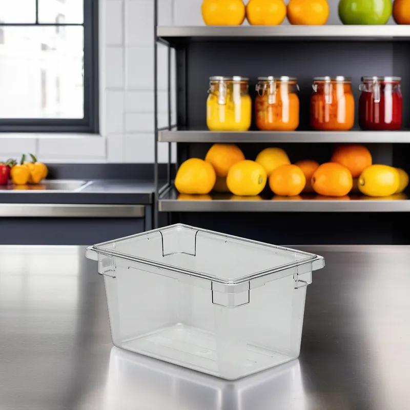 Camwear® Food Storage Box Large (LG) 12X18X9 IN Clear 6/Case