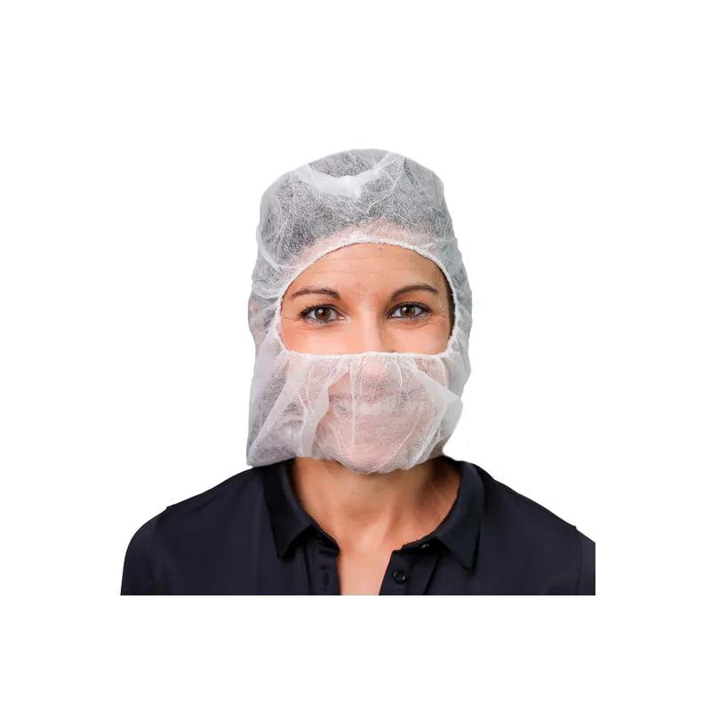 Hood White Spunbond Polypropylene Latex Free 100 Count/Pack 20 Packs/Case 2000 Count/Case