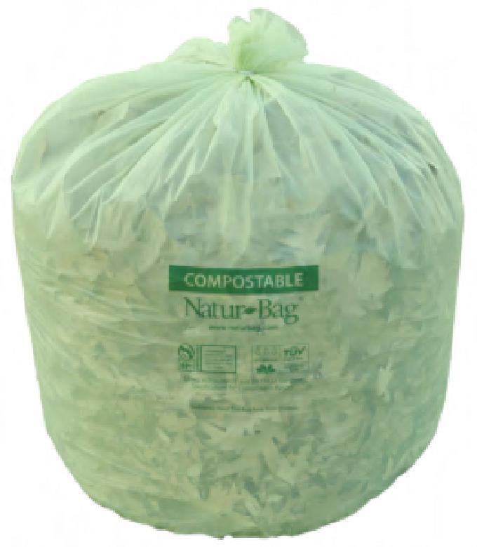 Natur-Bag Liner 47X60 IN 64 GAL Plastic 0.9MIL Slim 10 Count/Roll 6 Rolls/Case 60 Count/Case