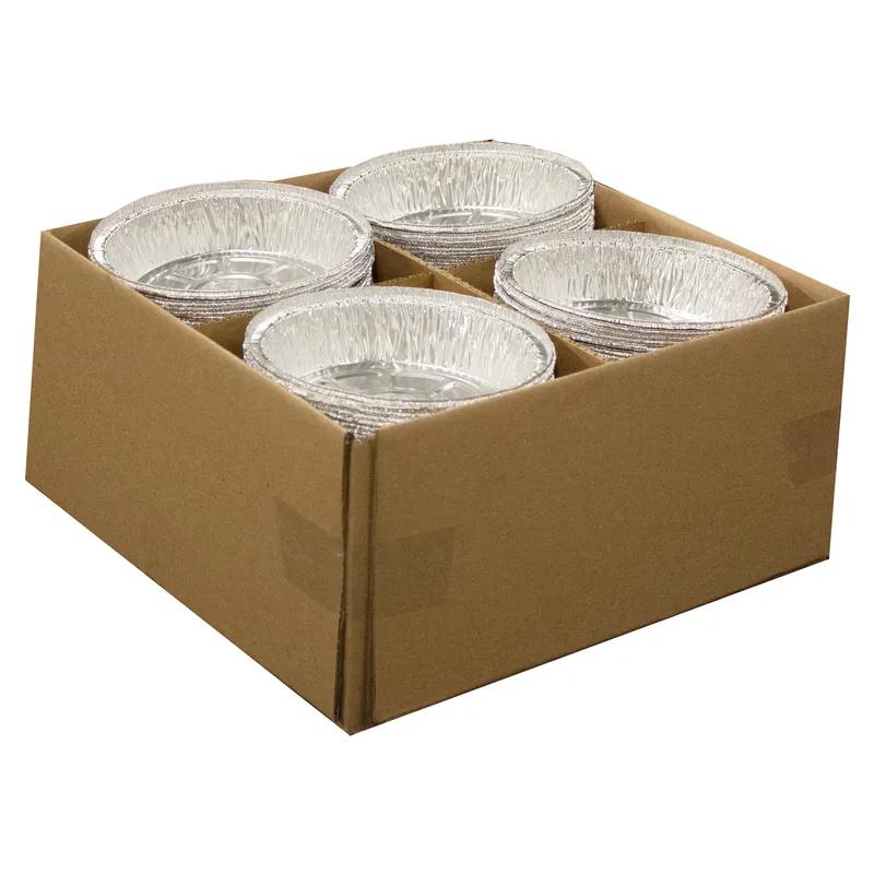 Handi-Max Take-Out Container Base 9 IN Aluminum Silver Round 500/Case