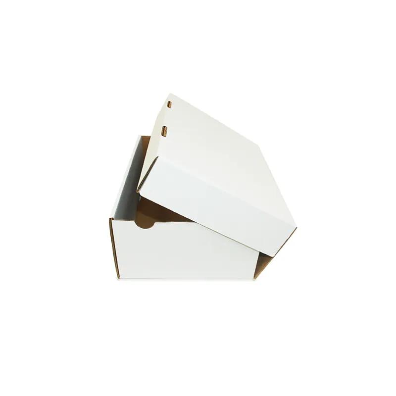 Cake Box 1/4 Size 14X10X5.5 IN Corrugated Paperboard White Kraft Rectangle 50/Bundle