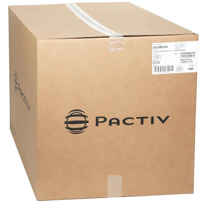 RoseDome Cake Container & Lid Combo With Dome Lid 10.25X5.25 IN PET Clear Black Round 100/Case