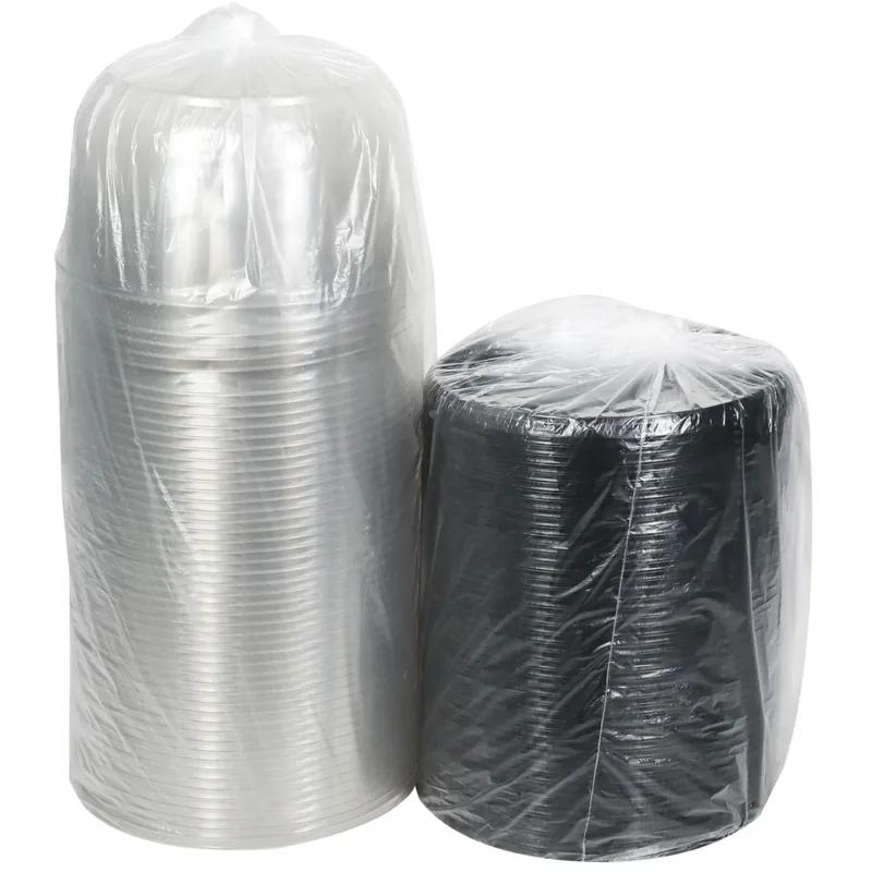 RoseDome Cake Container & Lid Combo With Dome Lid 10.25X5.25 IN PET Clear Black Round 100/Case