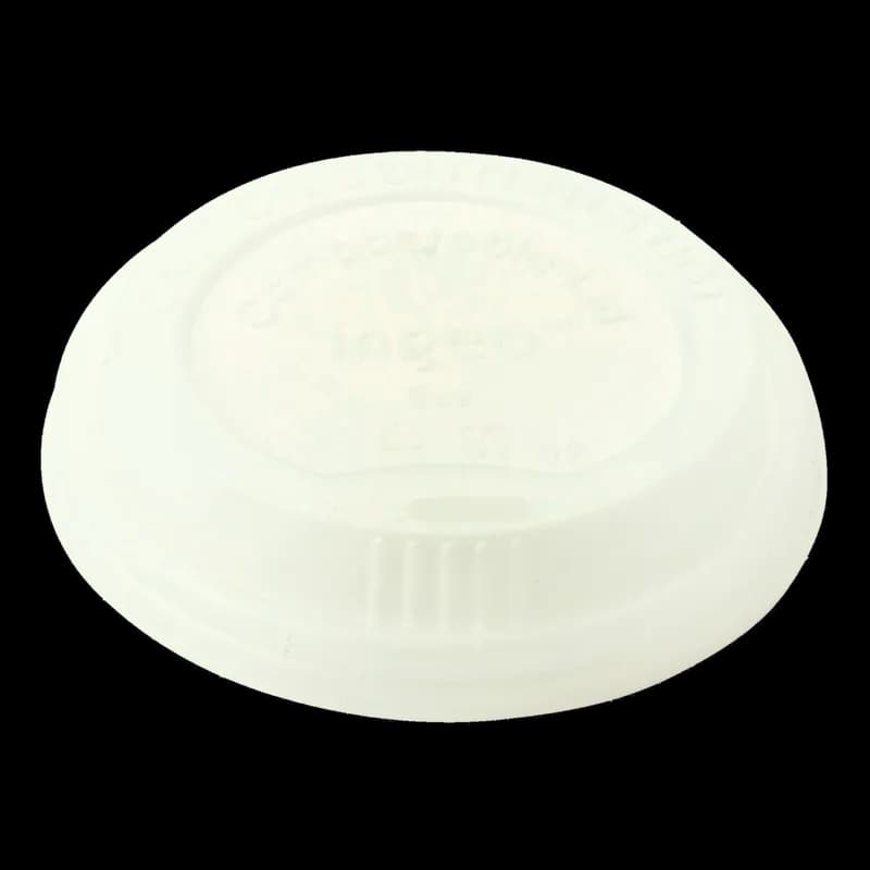 Lid Dome 3.3X0.7 IN CPLA White For 8 OZ Hot Cup Sip Through 1000/Case