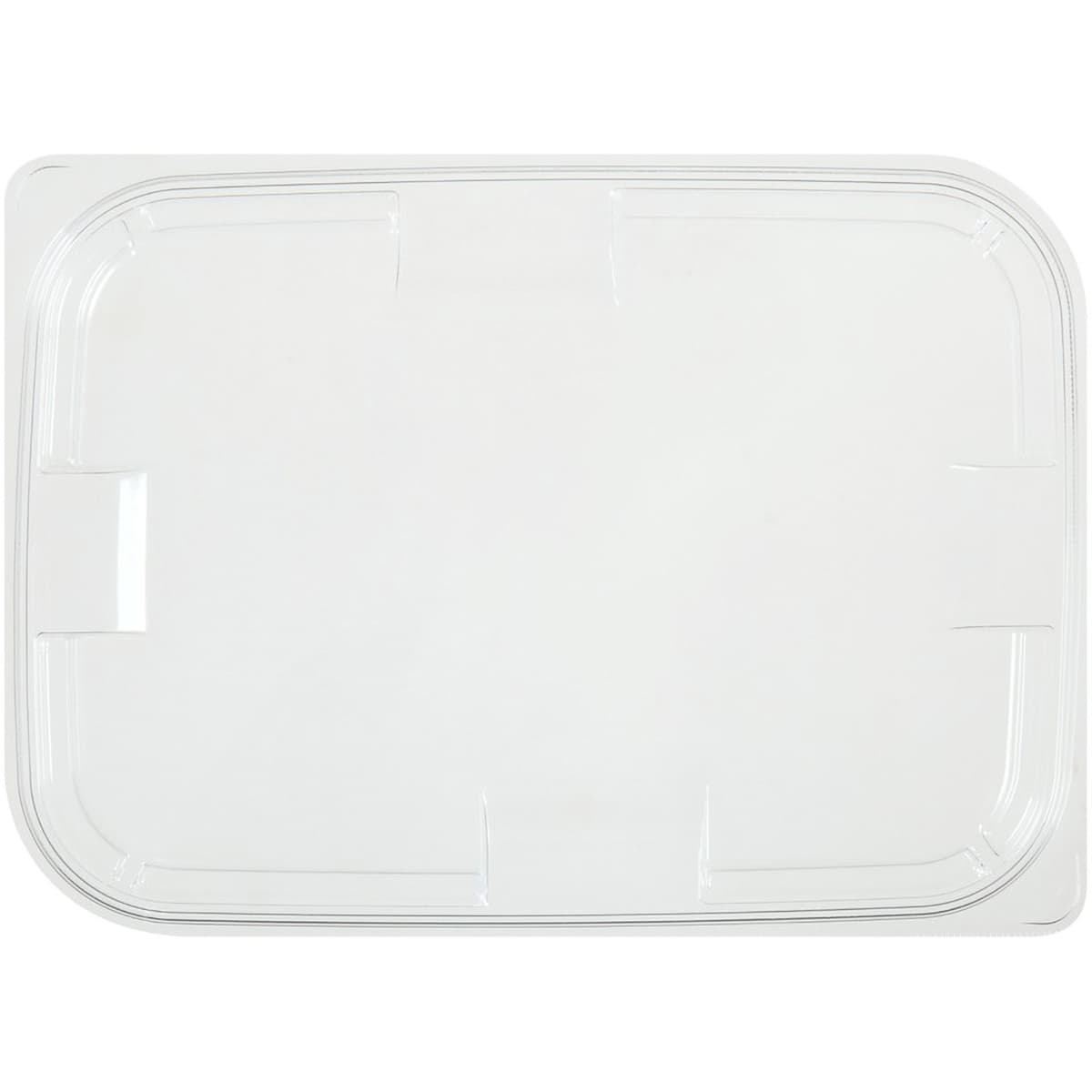 Lid Flat 8.4X6.1X0.323 IN 3 Compartment PET Clear Square For 26-36 OZ Compartment Tray 300/Case