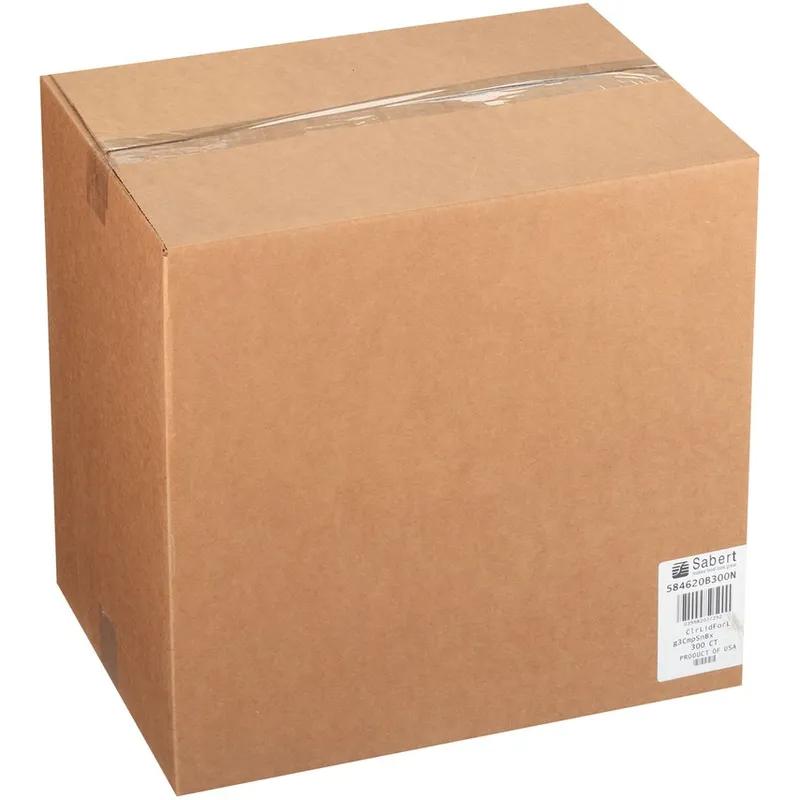 Lid Flat 8.4X6.1X0.323 IN 3 Compartment PET Clear Square For 26-36 OZ Compartment Tray 300/Case