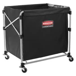 Executive Series™ Collapsible X-Cart 35.70X24.10X34.00 IN 10 Cubic Foot Black Steel Canvas Single Stream 1/Each