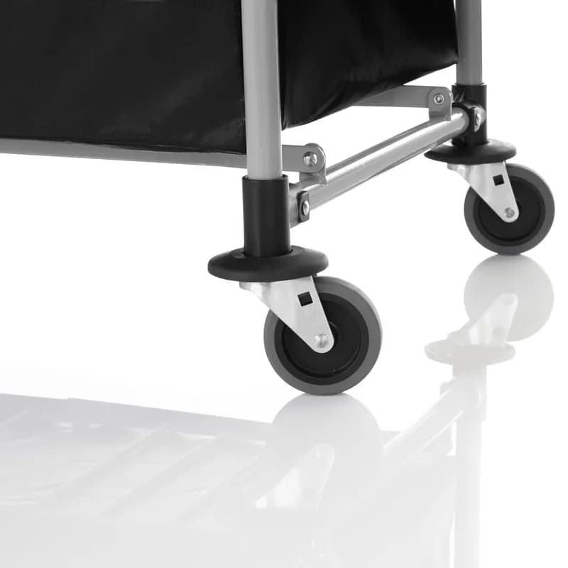 Executive Series™ Collapsible X-Cart 35.70X24.10X34.00 IN 10 Cubic Foot Black Steel Canvas Single Stream 1/Each