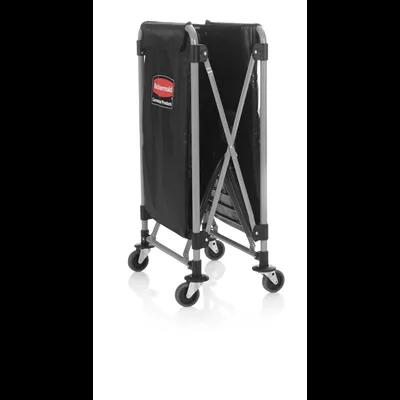 Collapsible X-Cart 10 Cubic Foot Black Steel Canvas Single Stream 1/Each