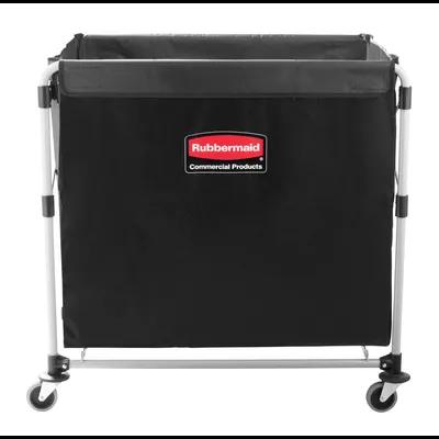 Collapsible X-Cart 10 Cubic Foot Black Steel Canvas Single Stream 1/Each