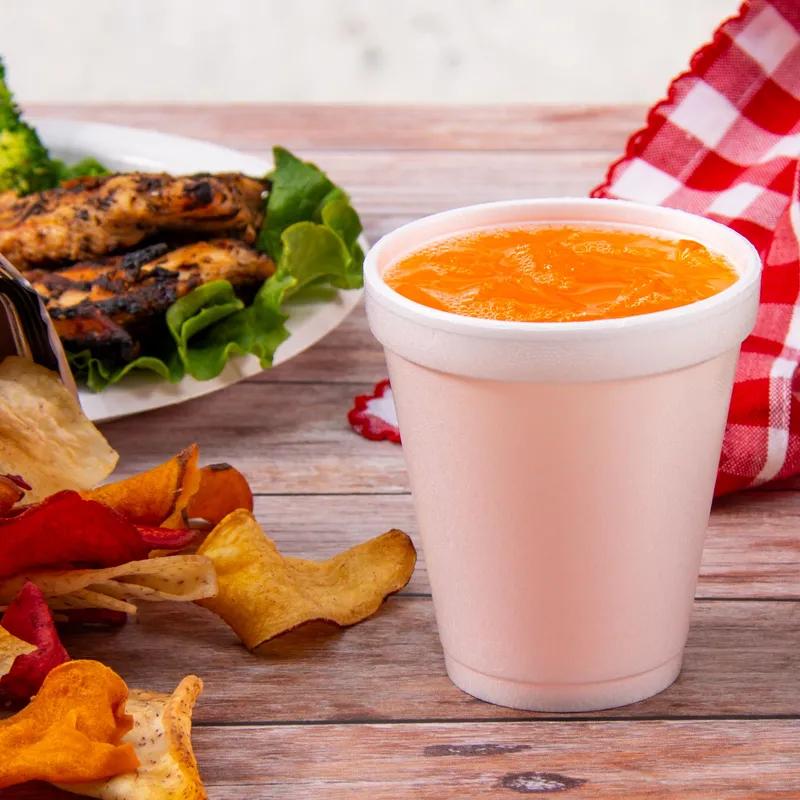 Dart® J Cup® Cup Insulated 8 OZ EPS White 25 Count/Pack 40 Packs/Case 1000 Count/Case