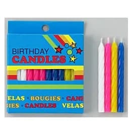Birthday Candle Pink 24 Count/Pack 12 Packs/Case 288 Count/Case