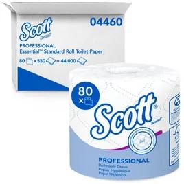 Scott® Toilet Paper & Tissue Roll 4X4 IN 2PLY Core Standard 550 Sheets/Roll 80 Rolls/Case 24 Cases/Pallet