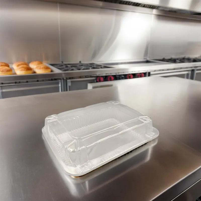 Bakery Hinged Container With Dome Lid Large (LG) 10.5X8.375X3.063 IN OPS Clear Rectangle Deep 250/Case