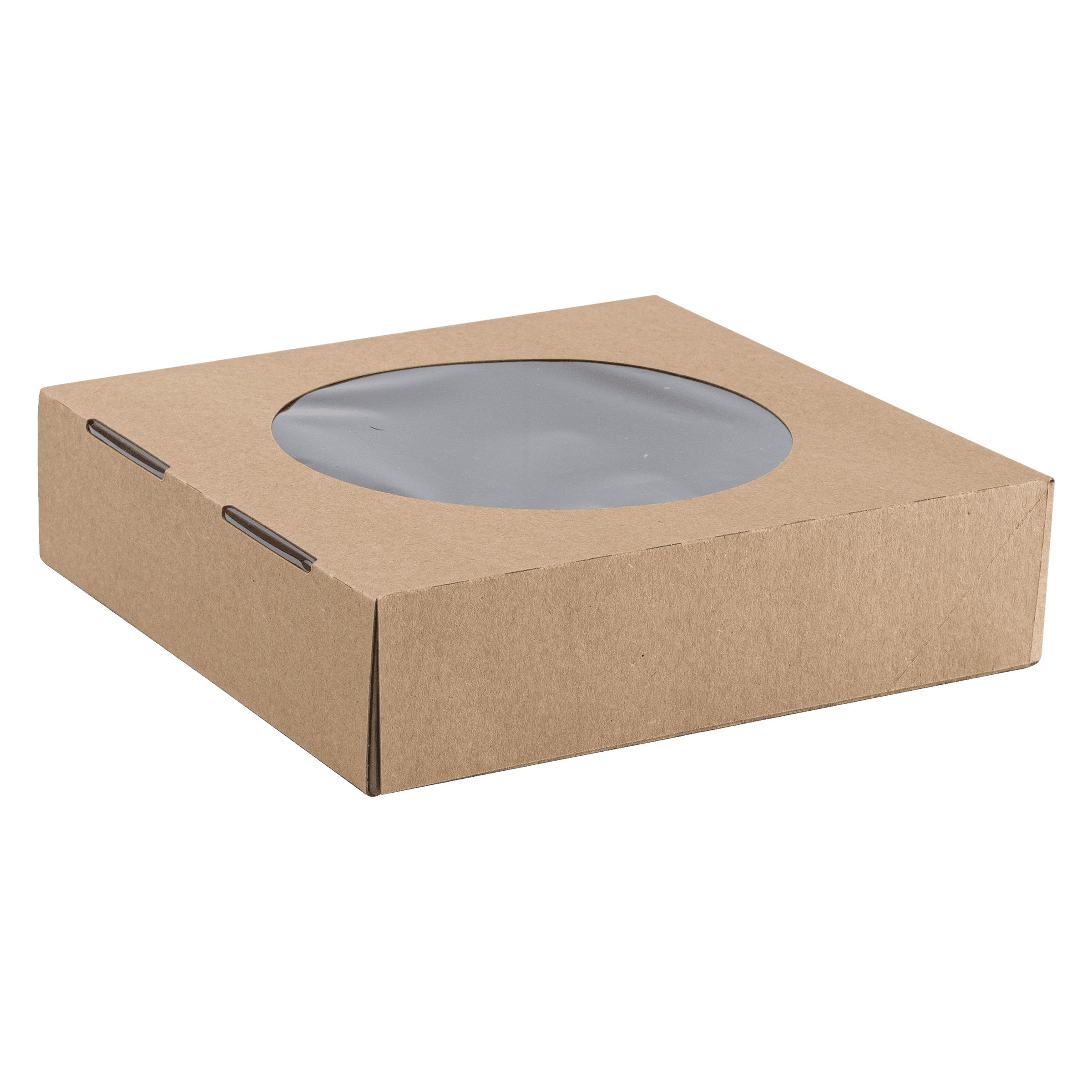 Pie Box 10X10X2.5 IN Kraft With Window 100/Case