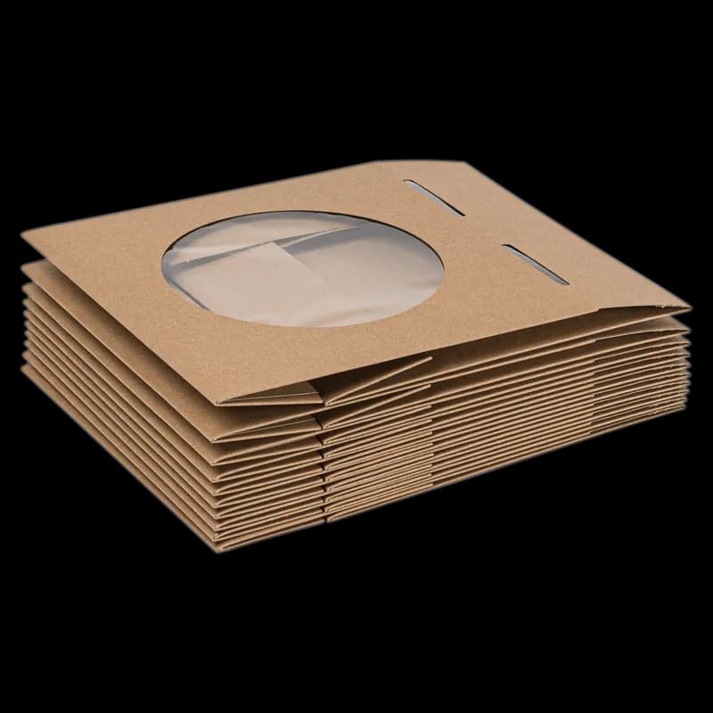 Pie Box 10X10X2.5 IN Kraft With Window 100/Case