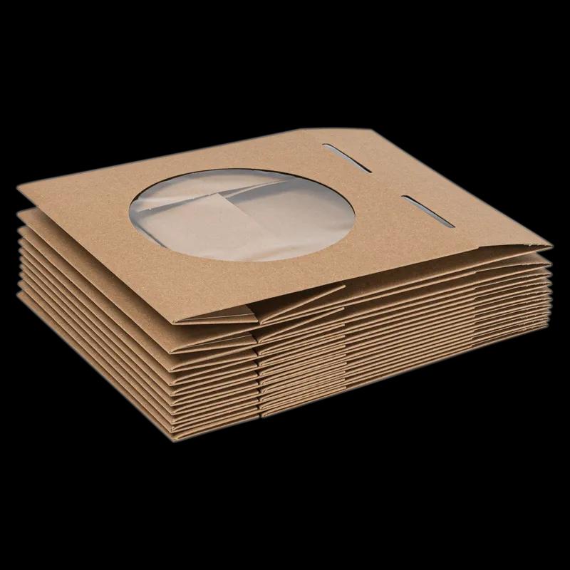 Pie Box 9X9X2.5 IN Kraft With Window 100/Case