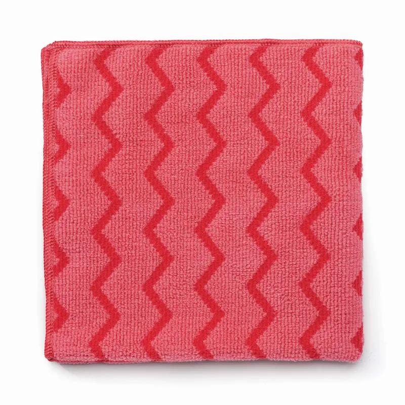 Hygen™ All Purpose Cleaning Cloth 16X16 IN Microfiber Red 12/Case
