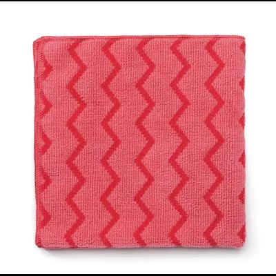 Hygen All Purpose Cleaning Cloth 16X16 IN Microfiber Red 12/Case