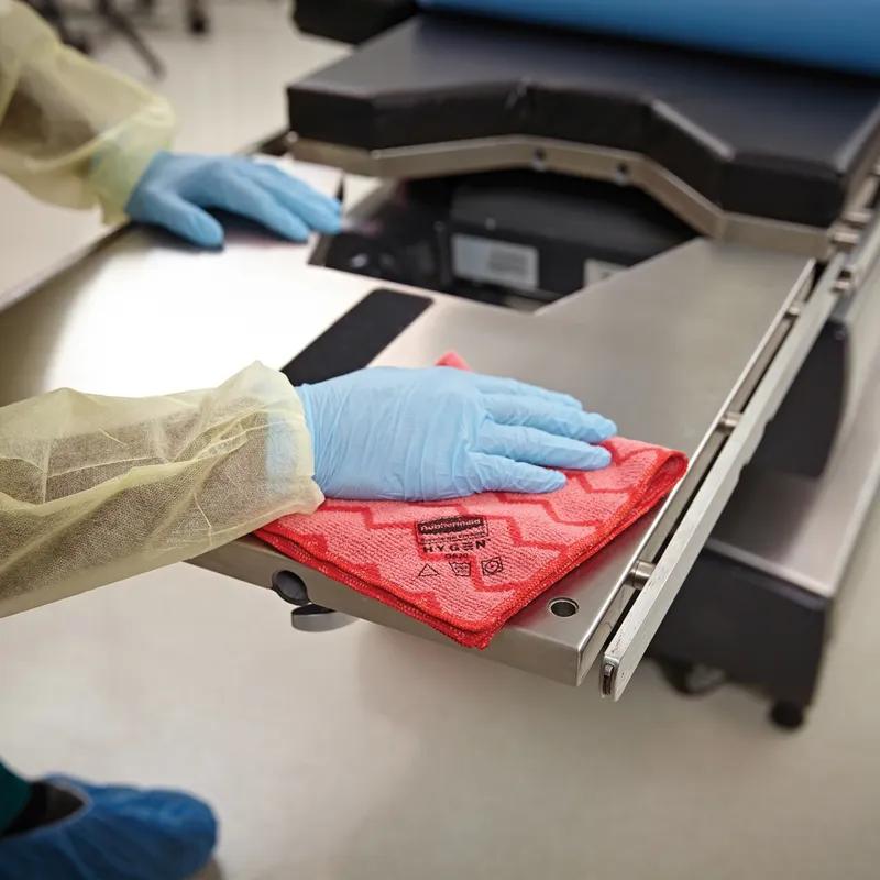 Hygen™ All Purpose Cleaning Cloth 16X16 IN Microfiber Red 12/Case