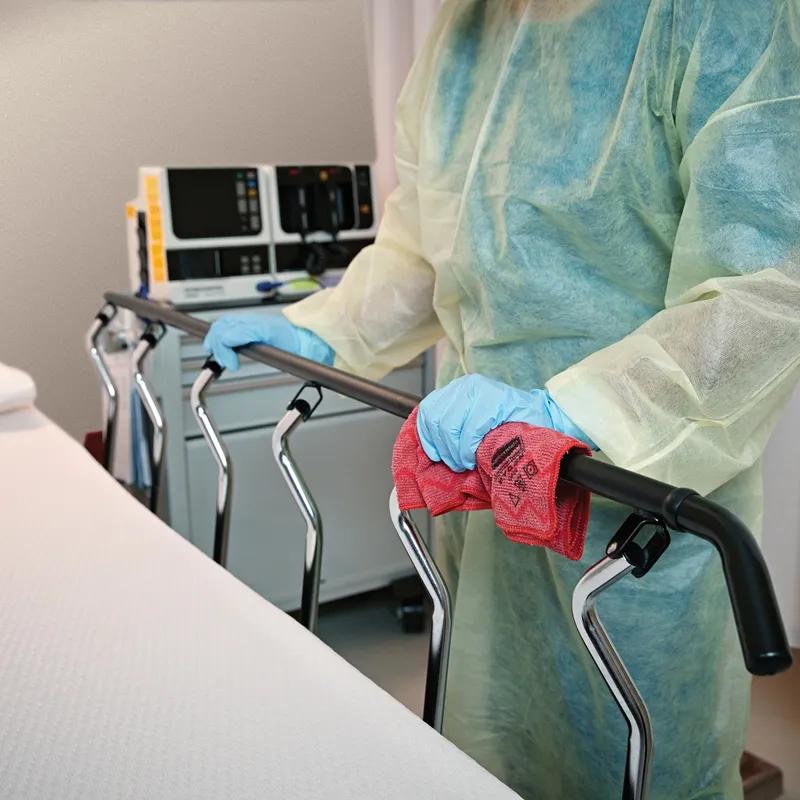 Hygen™ All Purpose Cleaning Cloth 16X16 IN Microfiber Red 12/Case