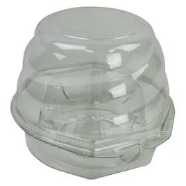 Cupcake Hinged Container With Dome Lid 4.25X20X12.75X2.25 IN PET Clear Round 270/Case