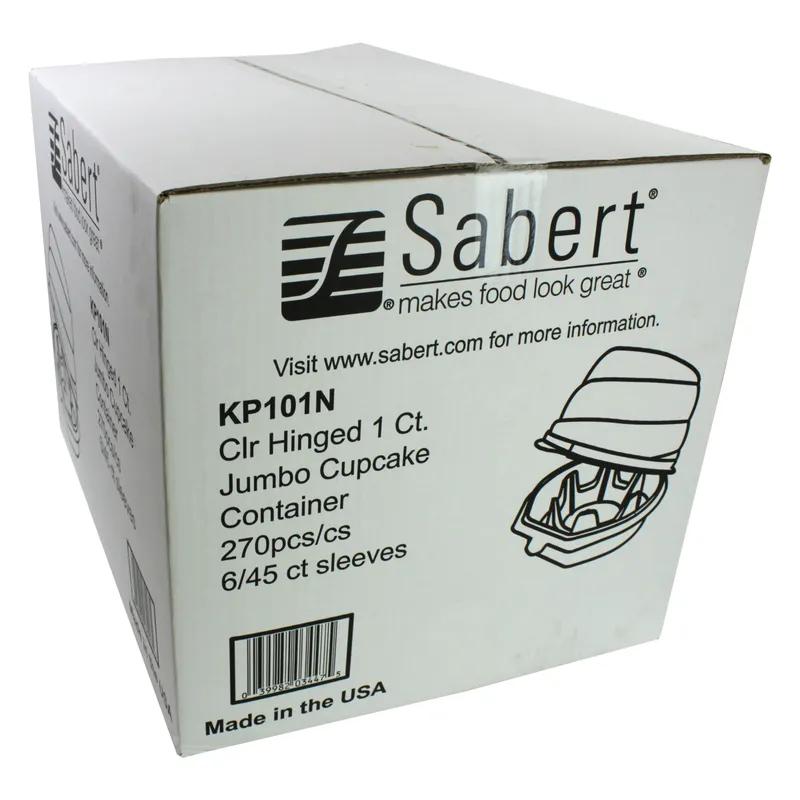 Cupcake Hinged Container With Dome Lid 4.25X20X12.75X2.25 IN PET Clear Round 270/Case