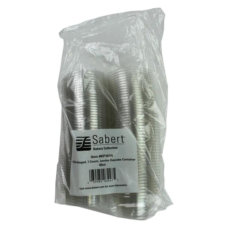 Cupcake Hinged Container With Dome Lid 4.25X20X12.75X2.25 IN PET Clear Round 270/Case