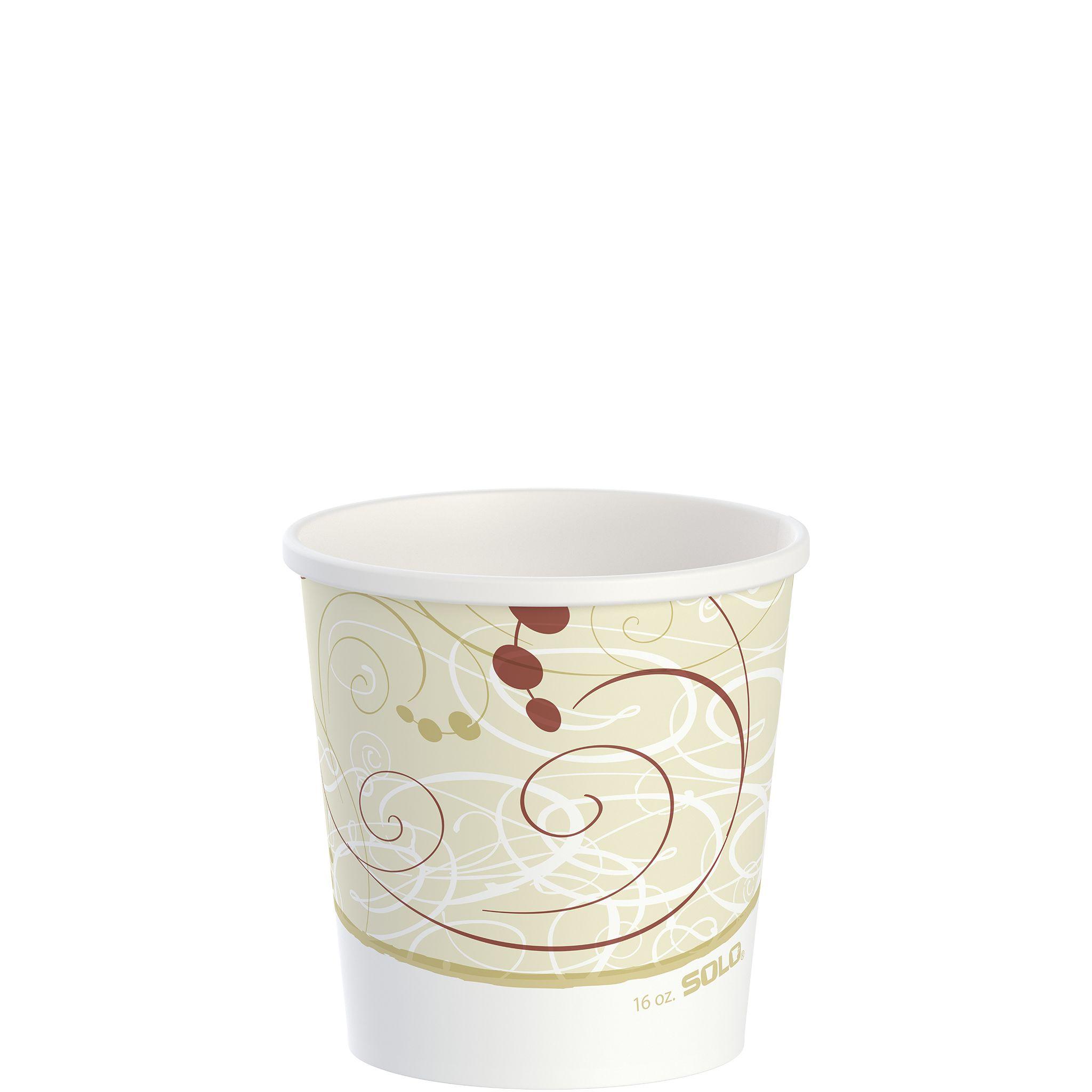 Solo® Flexstyle® Food Container Base & Lid Combo With Flat Lid 16 OZ DSP Symphony® Stock Print 25 Count/Pack 20 Packs/Case