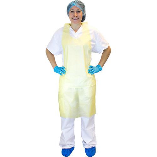 Apron 28X46 IN Yellow PET 10MIC High Density 1000/Case