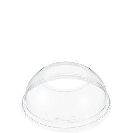 Dart® Lid Dome 3.993X1.52 IN PET Clear For 5.5-24 OZ Cold Cup With Hole Freezer Safe 100 Count/Pack 10 Packs/Case
