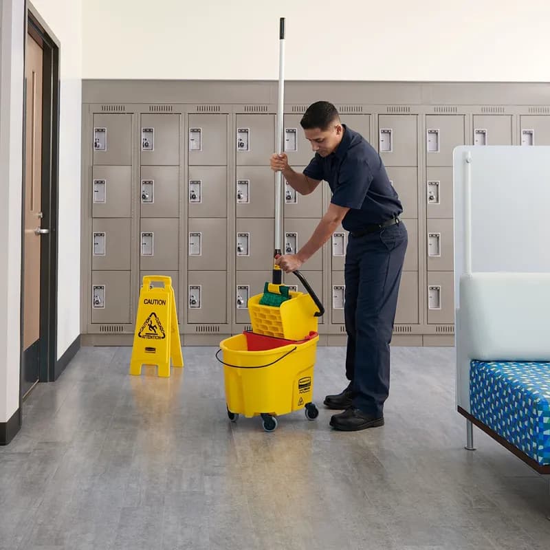 Mop Large (LG) 24 OZ Green Microfiber Cylindrical 5IN Headband 6/Case