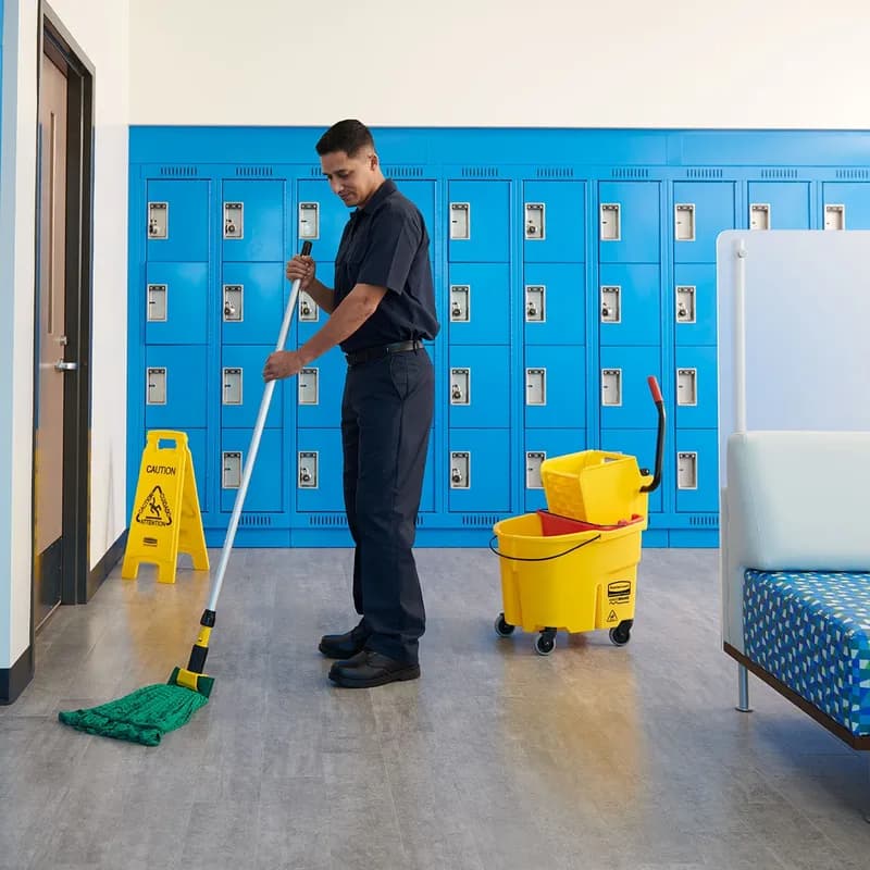 Mop Large (LG) 24 OZ Green Microfiber Cylindrical 5IN Headband 6/Case