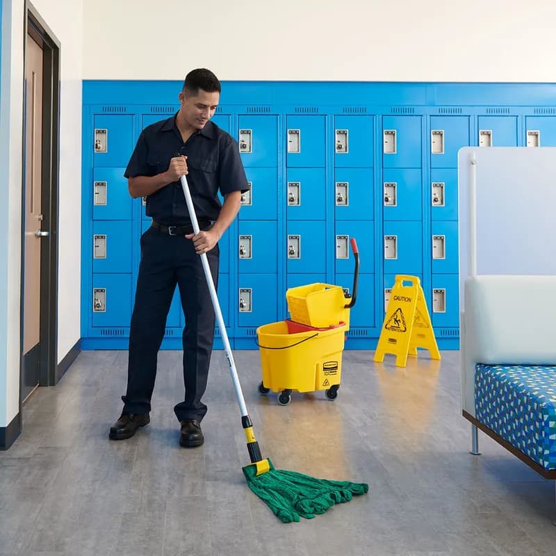 Mop Large (LG) 24 OZ Green Microfiber Cylindrical 5IN Headband 6/Case