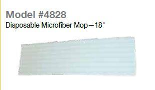 Mop Head 18 IN Microfiber Disposable 50/Case